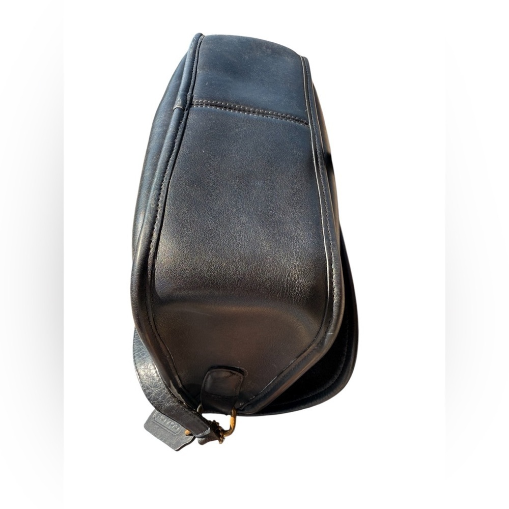 Vintage Coach City Bag 9790 Black Glove Tanned Leather Crossbody Purse USA Era - Picture 11 of 16